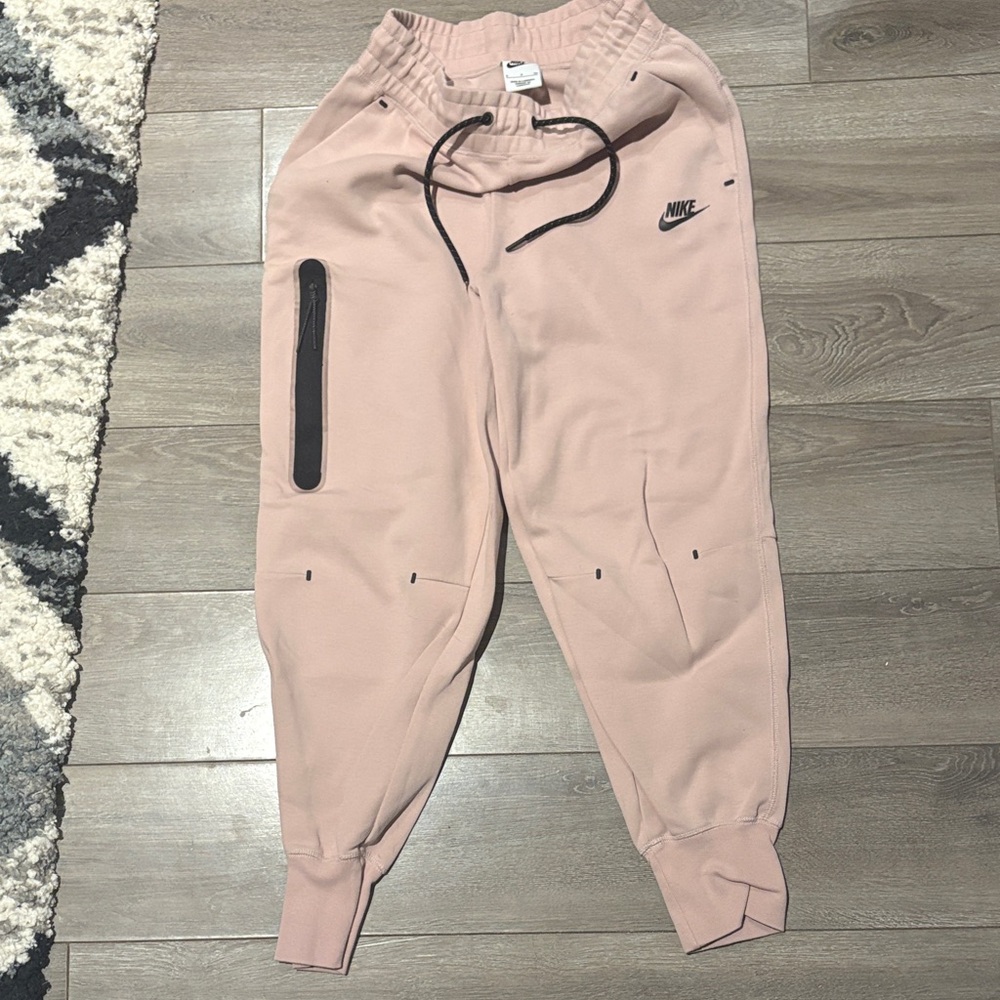 Nike tech Blush Jogger Pants with Black Accents